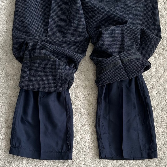 Liz Claiborne 100% Wool Pleated Tweed Trousers/Pants 10 Classic Office Workwear - Picture 9 of 16